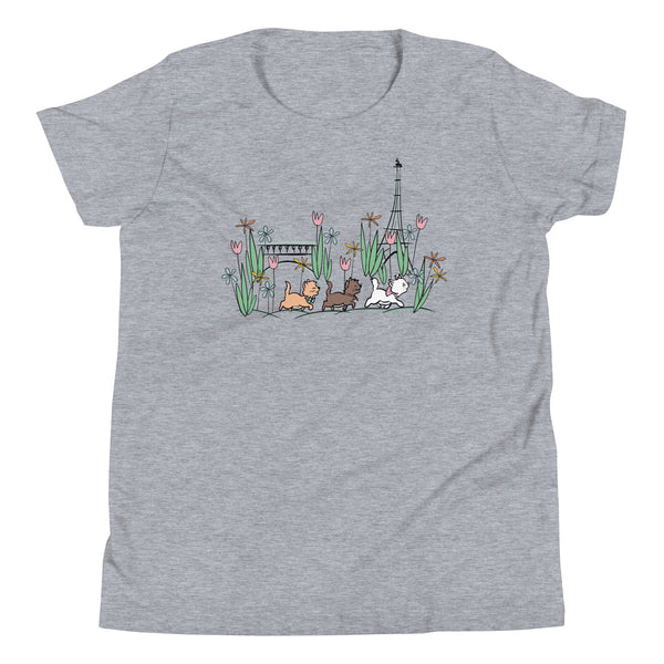 The Aristocats Kid's Shirt Paris in the Springtime Disney Shirt Flower and Garden Epcot France Kids Tee