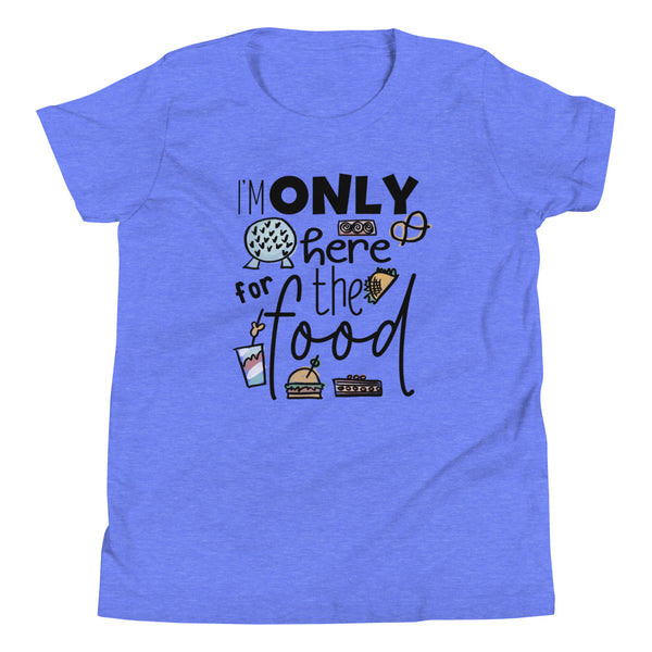 Epcot Food and Wine Kid's Shirt, I'm Only Here for the Food, Disney Shirt Food and Wine Festival Kid's Tee