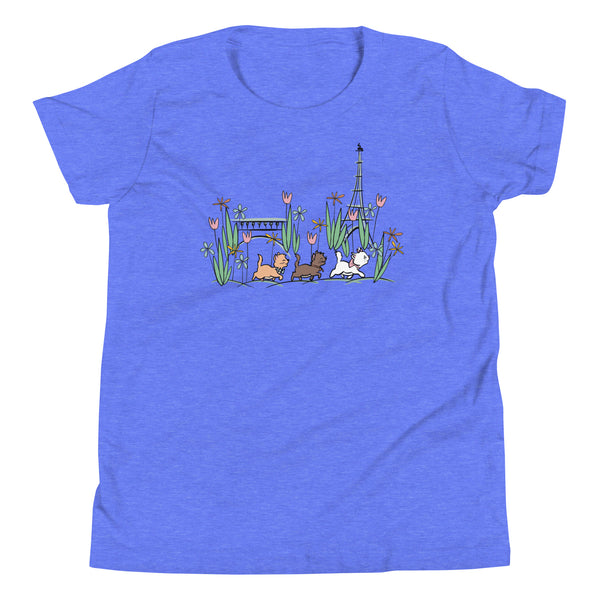 The Aristocats Kid's Shirt Paris in the Springtime Disney Shirt Flower and Garden Epcot France Kids Tee