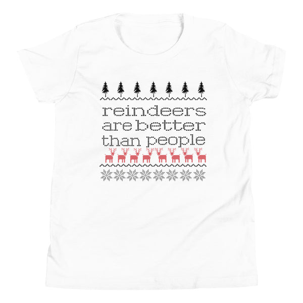 Disney Frozen Sven Kid's Shirt Disney Christmas Shirt Frozen Christmas Reindeer Are Better Than People Kid's T-Shirt