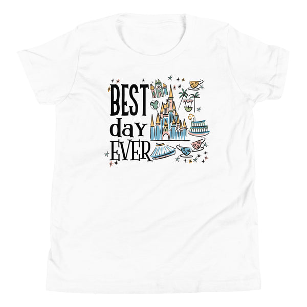 Disney Magic Kingdom Kid's Shirt Best Day Ever Disney Trip Kids Tee