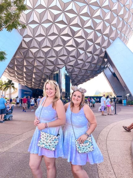 Epcot Spaceship Earth Pastel Dress Disney Skater Dress