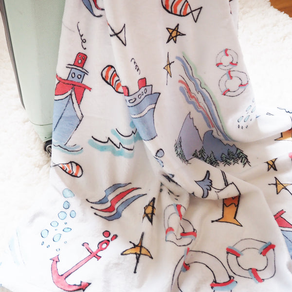 Disney Cruise Line Sketch Throw Blanket
