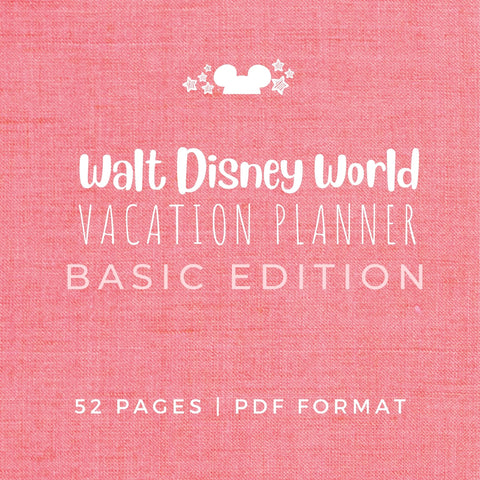 Disney Vacation Planner BASIC Planner Printable
