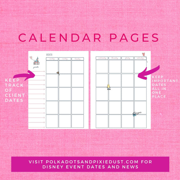Disney Vacation Planner TRAVEL AGENT CLIENT SHEETS Planner Printable
