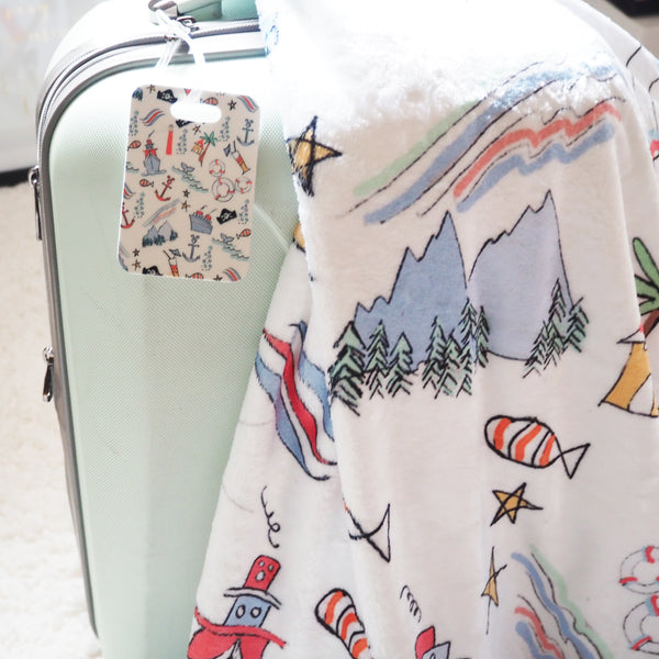 Disney Cruise Line Sketch Throw Blanket