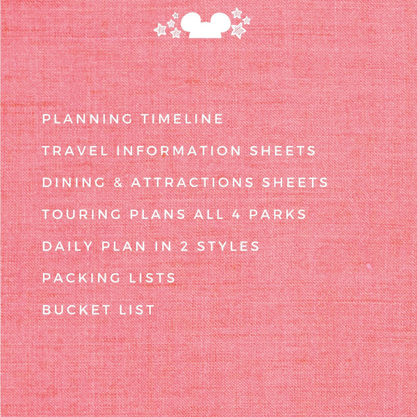Disney Vacation Planner BASIC Planner Printable