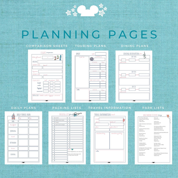 Disney World Vacation Planner DELUXE Planner Printable