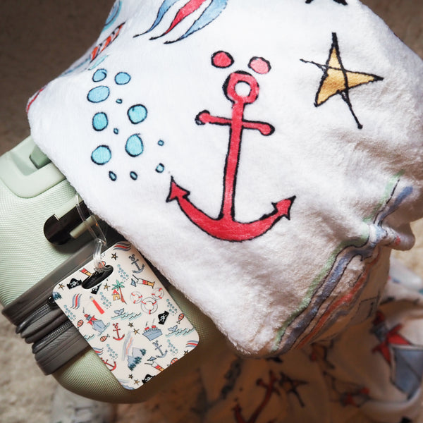 Disney Cruise Line Sketch Throw Blanket