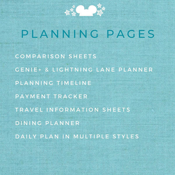 Disney World Vacation Planner DELUXE Planner Printable