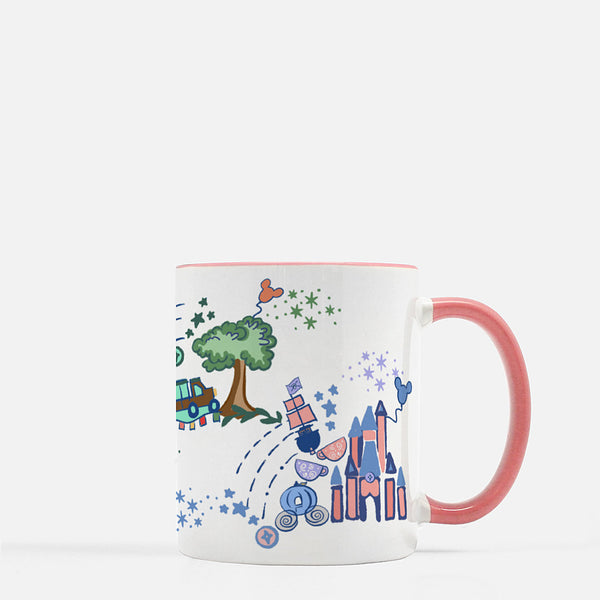 Walt Disney World 50th Anniversary Parks with Pink Handle