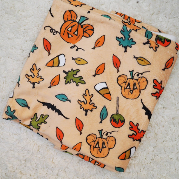 Mickey Pumpkin Halloween Blanket Disney Halloween Boo to You Fleece Throw Blanket
