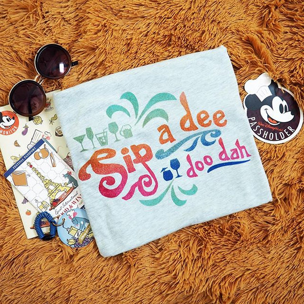 Sip a Dee Doo Dah Disney Food and Wine Splash Mountain Unisex T-Shirt