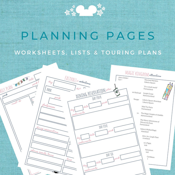 Disney World Vacation Planner DELUXE Planner Printable