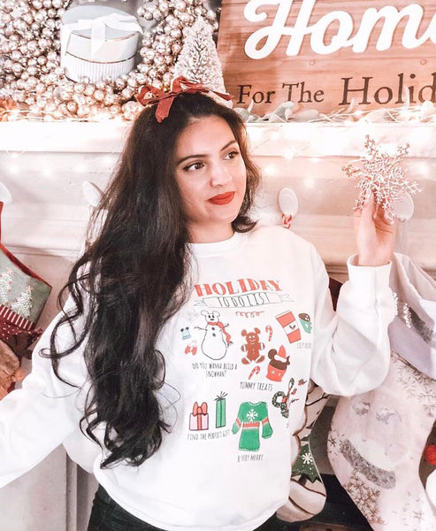 Disney Christmas Sweatshirt Disney Holiday Christmas Party To Do List Sweatshirt