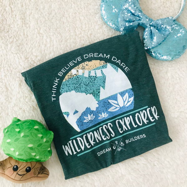 Dream Builders Animal Kingdom T-Shirt, Walt Disney World Disney Wilderness Explorer T-shirt