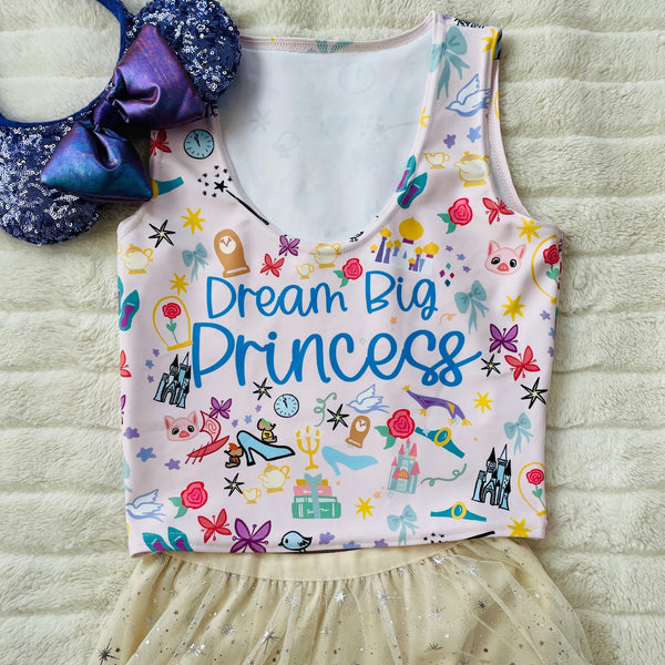 runDisney Dream Big Princess Crop Top Princess Half Marathon Crop Top