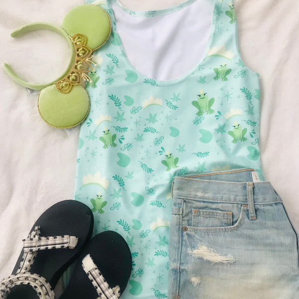 Princess and the Frog Tiana Disney Princess form fitting Tank Top