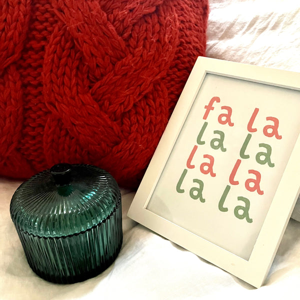 Very Merry Christmas Printable | Fa La La Christmas Wall Art | Cocoa Bar Christmas Art | 4 Digital Art Prints | INSTANT DOWNLOAD