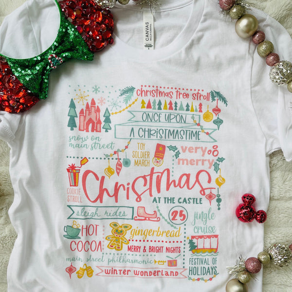 Disney Christmas List T-shirt Disney Shirt Disney at Christmas T-Shirt