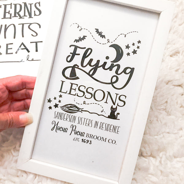 Hocus Pocus Disney Halloween Printable Wall Art Print Set of 4 Halloween Poster Flying Lessons, Hocus Pocus, Broom School | INSTANT DOWNLOAD