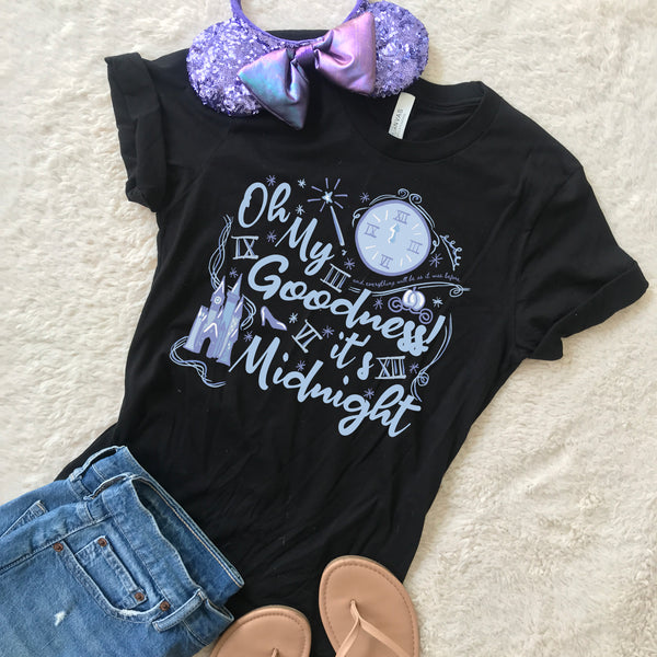 Cinderella Midnight Oh My Goodness T-shirt Disney New Years Cinderella T-shirt