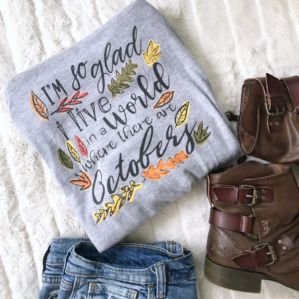 Octobers T-Shirt, Fall Shirt, Anne of Green Gables Shirt