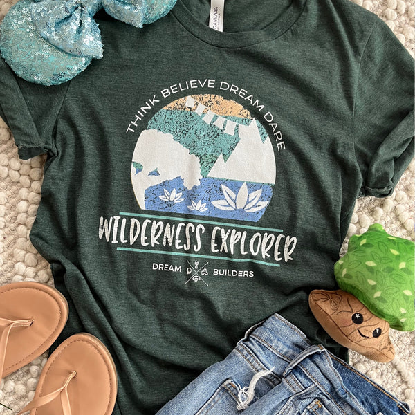 Dream Builders Animal Kingdom T-Shirt, Walt Disney World Disney Wilderness Explorer T-shirt