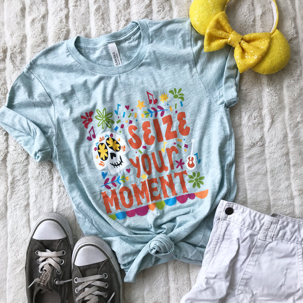 Coco T-Shirt Disney Shirt Seize Your Moment Day of the Dead T-Shirt