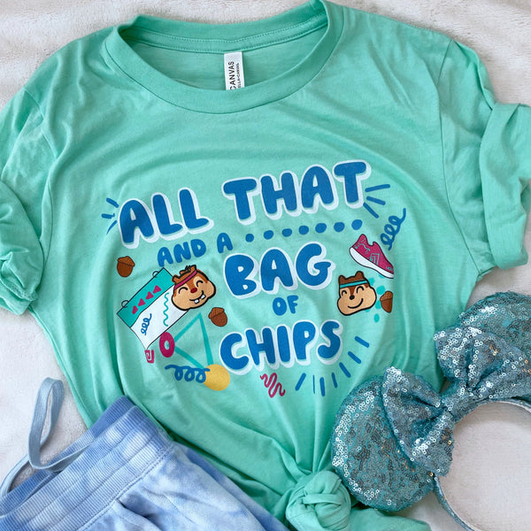 runDisney Chip and Dale 90s All that Disney running shirt Unisex t-shirt