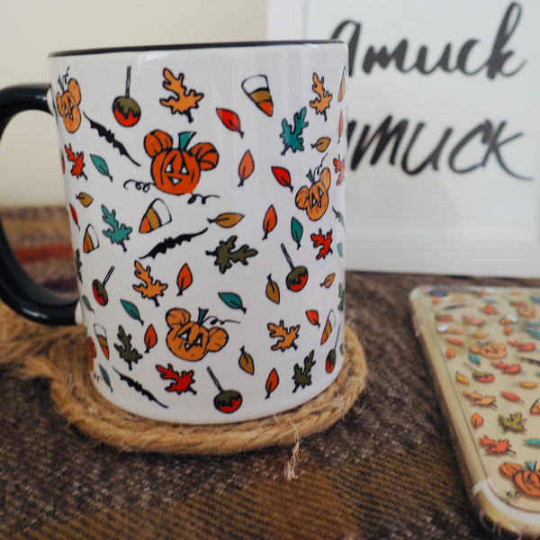 Mickey Pumpkin Halloween Mug Disney Halloween Boo to You Mug