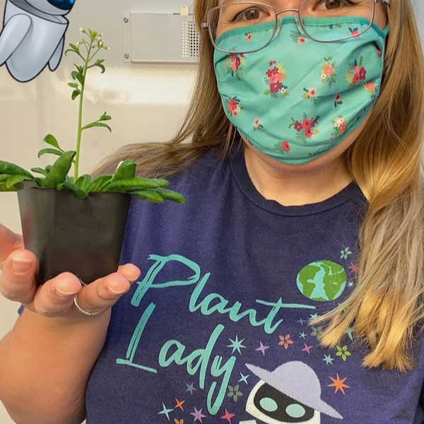 Plant Lady Tri-Blend T-Shirt EVE Disney Wall-E Inspired Short-Sleeve Unisex Tri-Blend