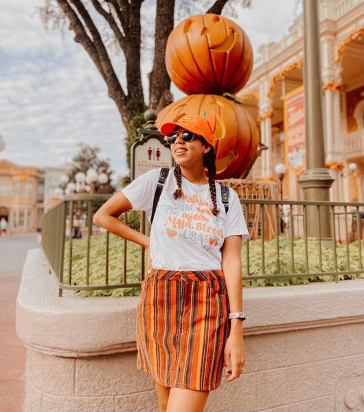 Main Street USA Fall Disney Shirt Magic Kingdom in Autumn Unisex t-shirt