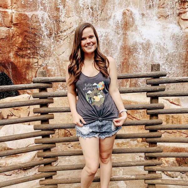 Up Adventure Tank Top Hello Adventure Women's Racerback Tank
