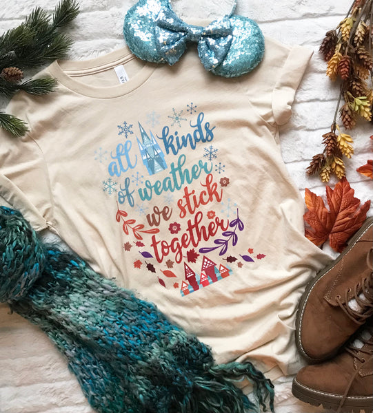 Disney Frozen Christmas T-Shirt Anna and Elsa Disney Sisters Disney Shirt White Christmas T-Shirt
