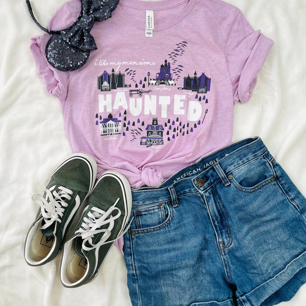 Haunted Mansions T-Shirt I Like My Mansions Haunted Disney Unisex T-shirt