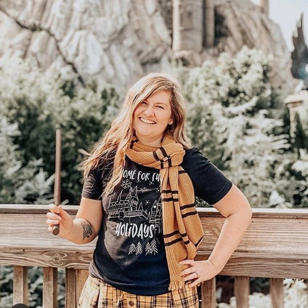 Home for the Holidays T-shirt Magical Christmas Castle Holiday Snowfall T-Shirt