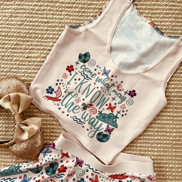 Moana Come What May Crop Top I Know the Way Disney Princess Moana Crop Top