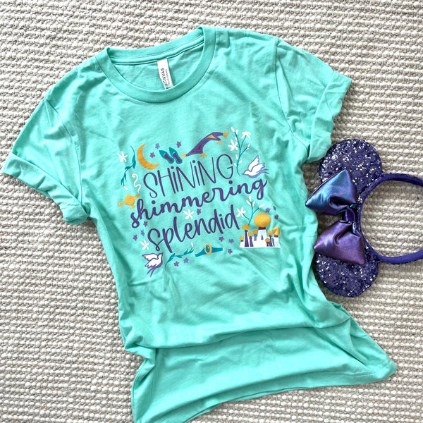 Jasmine Shining Shimmering T-Shirt Aladdin Disney Princess Jasmine T-Shirt