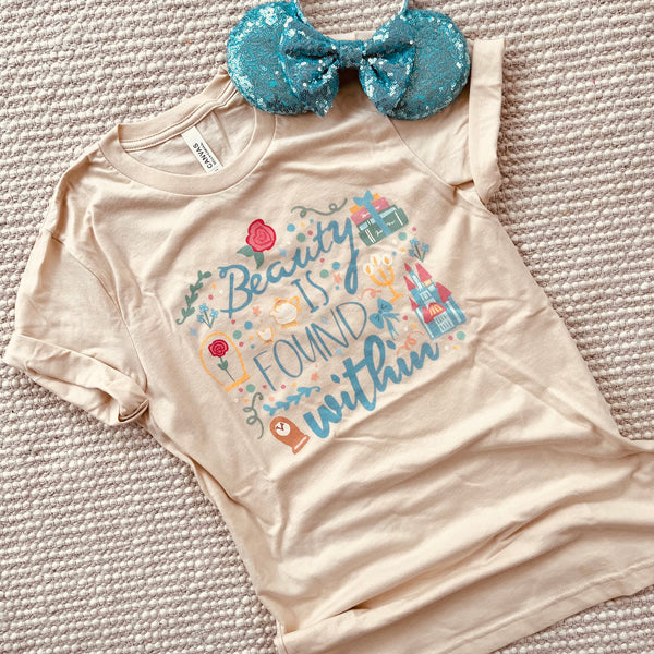 Belle Beauty Within T-shirt Disney Princess Beauty and the Beast T-Shirt