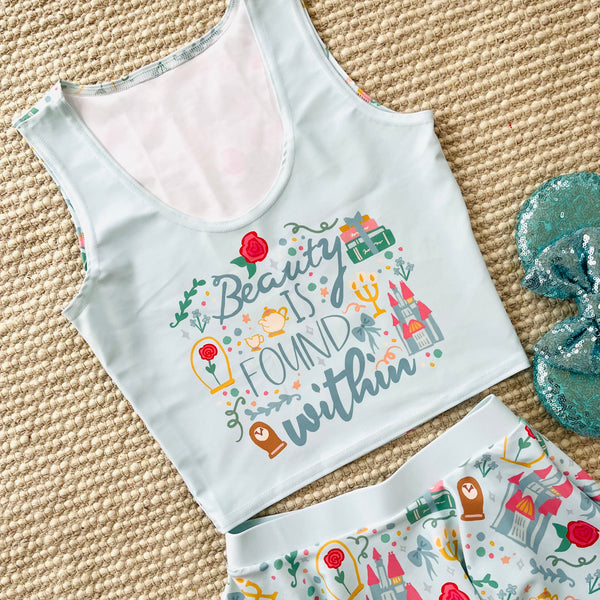 Belle Beauty Within Crop Top Disney Princess Beauty and the Beast Crop Top
