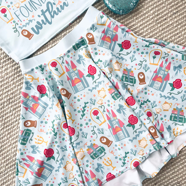Belle Beauty Within Skirt Disney Princess Beauty and the Beast Skater Skirt