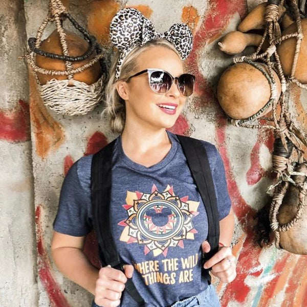 Where the Wild Things Are Animal Kingdom Shirt Mickey Mandala Disney T-Shirt