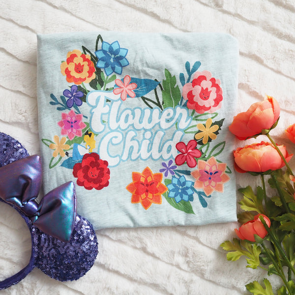 Flower Child T-Shirt Alice in Wonderland Flower and Garden Disney T-shirt