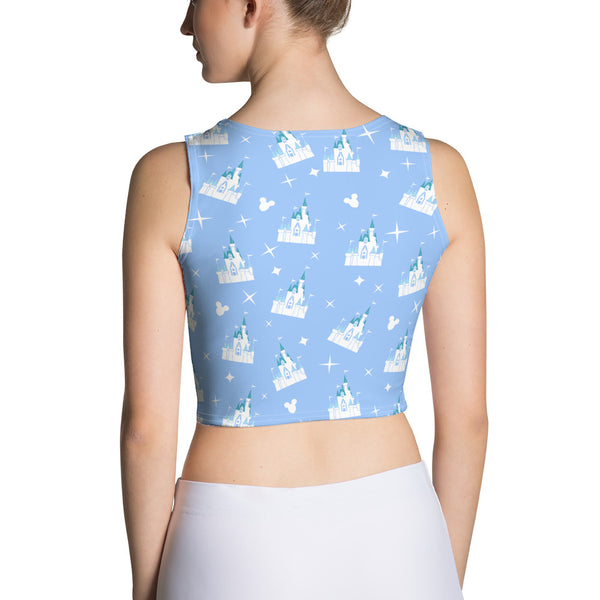 Cinderella Castle Blue Magic Kingdom Disney Crop Tank Top