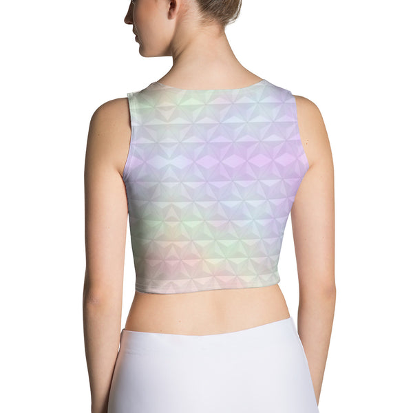 Epcot Spaceship Earth Pastel Crop Top