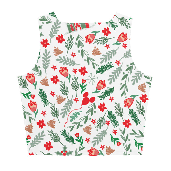 Cinderella's Castle Christmas Crop Top Christmas Garden Disney Holiday Crop Top