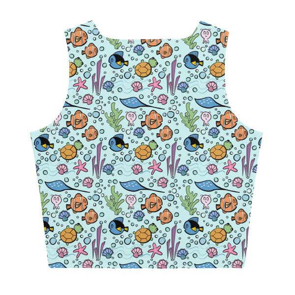 Finding Nemo Crop Top Disney Shirt Just Keep Swimming Ocean Crop Top