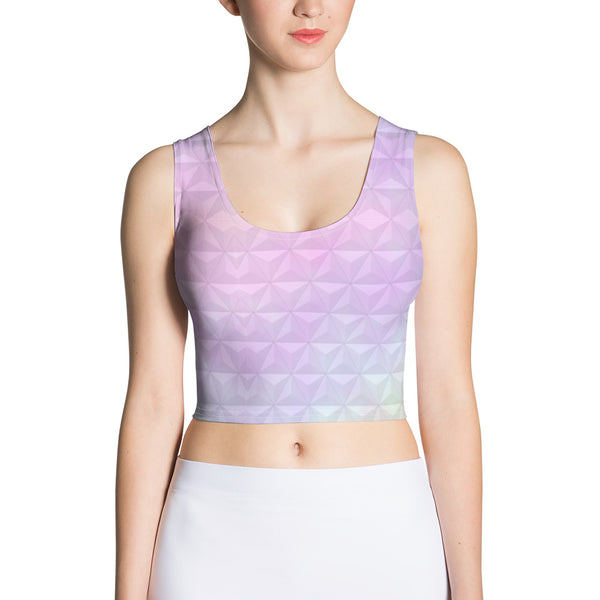 Epcot Spaceship Earth Pastel Crop Top