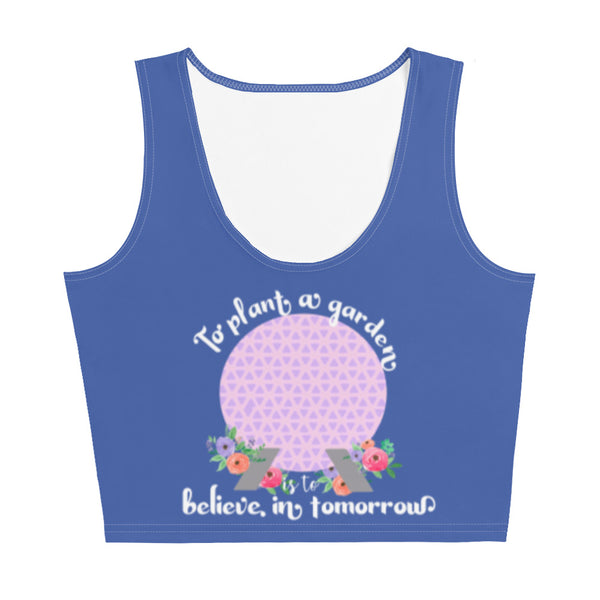 Epcot Flower and Garden Spaceship Earth Epcot Disney Crop Top